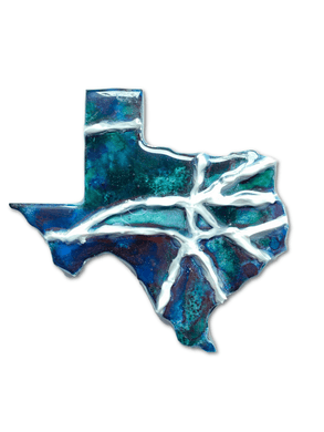 Texas Mini Map Magnets