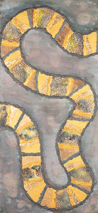 Snake Painting on Three Panels