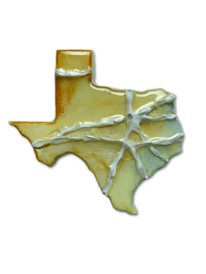 Texas Mini Map Magnets